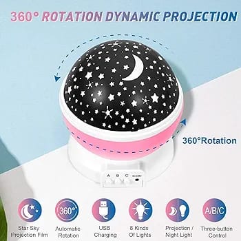 Star projector night light | multi modes