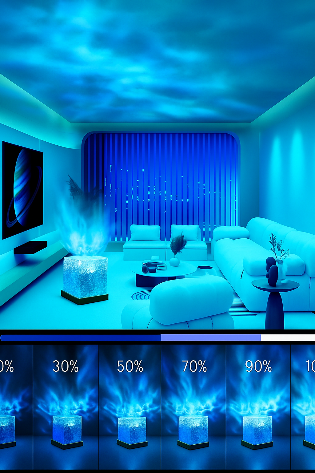 Wave lamp ocean wave projector light